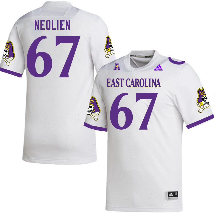 Men #67 Marleo Neolien ECU Pirates 2023 College Football Jerseys Stitched-White - Click Image to Close